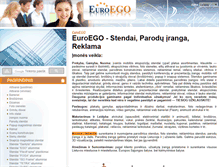 Tablet Screenshot of euroego.lt